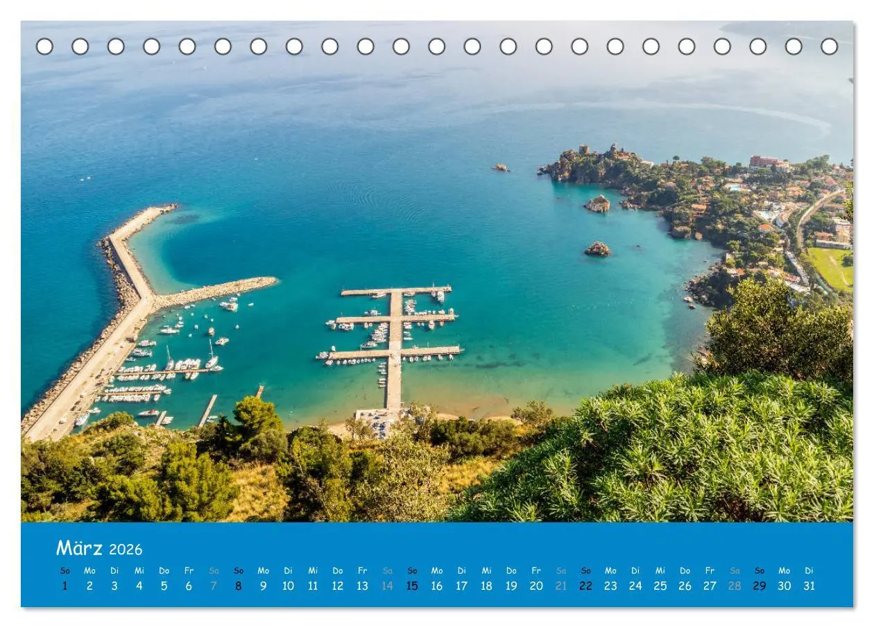 Bild: 9783457705711 | Traumhaftes Sizilien (Tischkalender 2026 DIN A5 quer), CALVENDO...