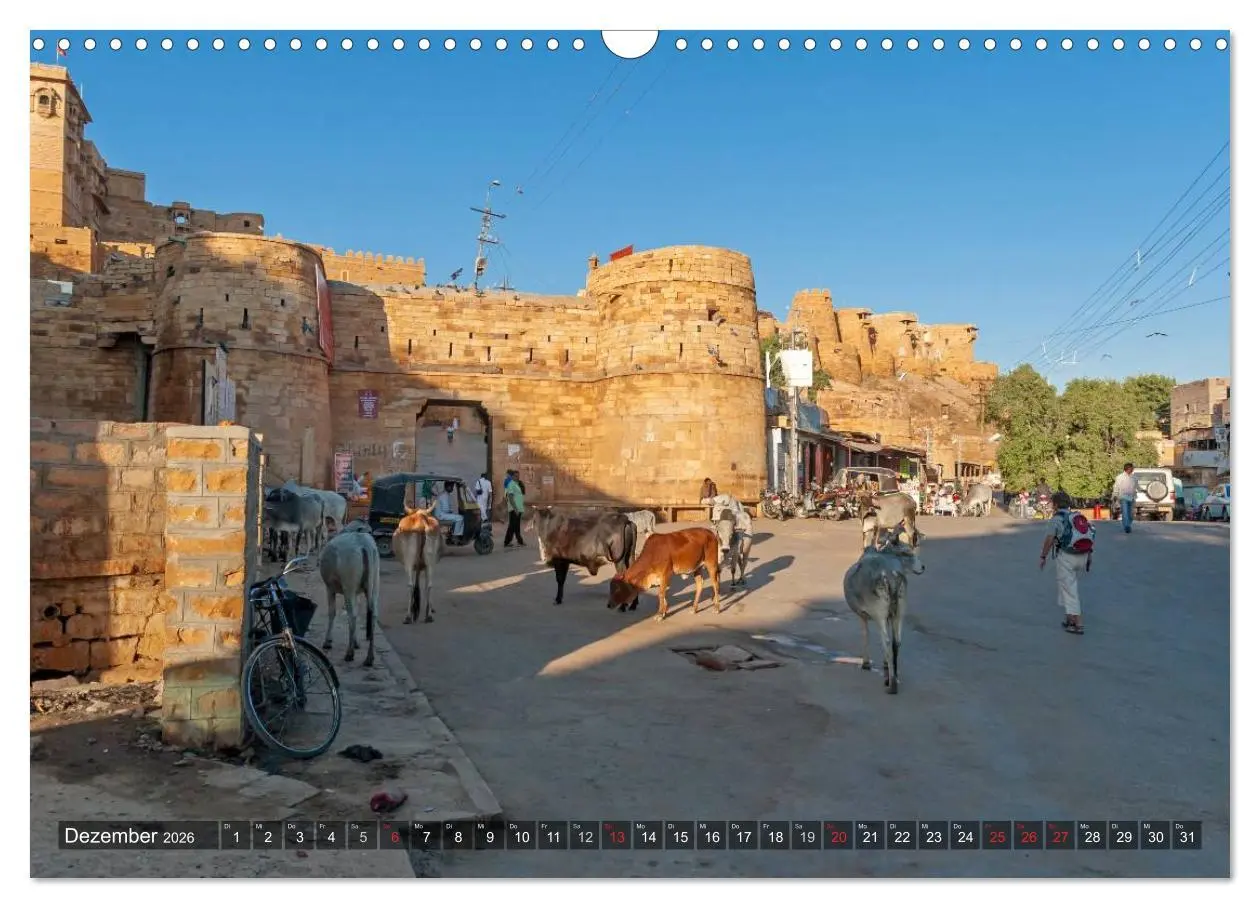 Bild: 9783457945711 | Indien, Rajasthan (Wandkalender 2026 DIN A3 quer), CALVENDO...
