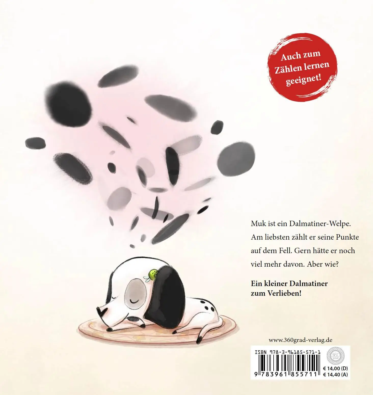 Rückseite: 9783961855711 | Der kleine Dalmatiner | Muk zählt seine Punkte | Mark Haayema | Buch