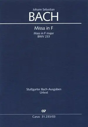 Cover: 9790007085711 | Missa in F (Klavierauszug) | Johann Sebastian Bach | Buch | 52 S.