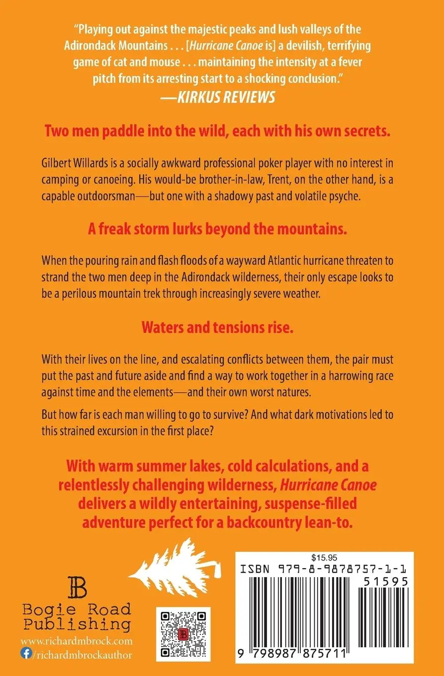 Rückseite: 9798987875711 | Hurricane Canoe | An Adirondack Wilderness Thriller | Richard M. Brock