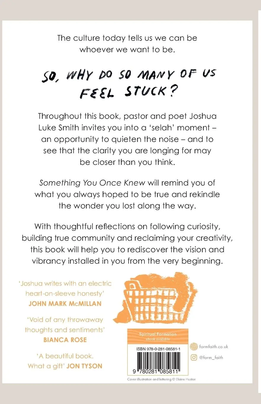Rückseite: 9780281085811 | Something You Once Knew | Joshua Luke Smith | Taschenbuch | Englisch