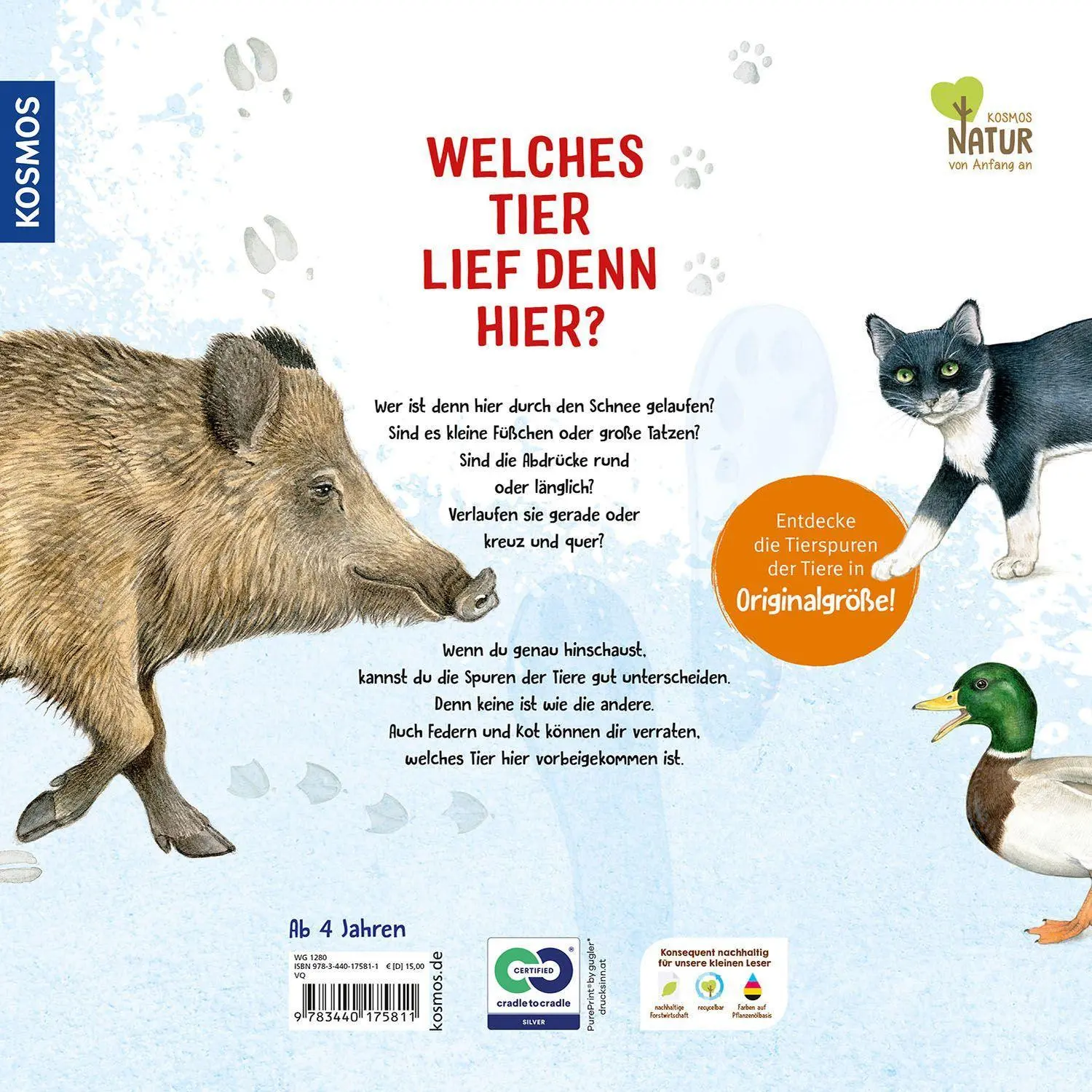 Bild: 9783440175811 | Welches Tier lief denn hier? | Eine spannende Spurensuche | Ernsten