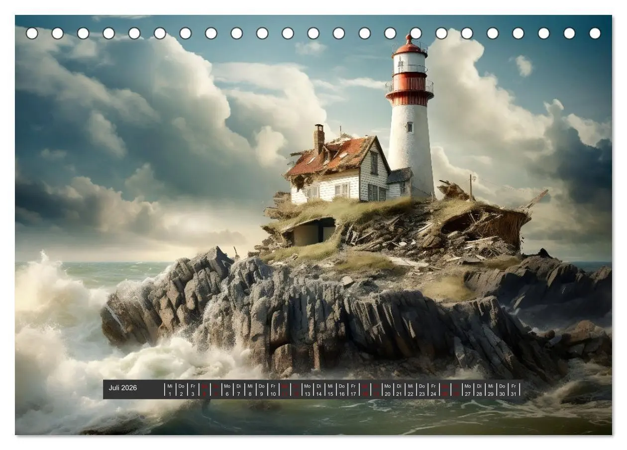 Bild: 9783457485811 | Unheimliche Behausungen (Tischkalender 2026 DIN A5 quer), CALVENDO...
