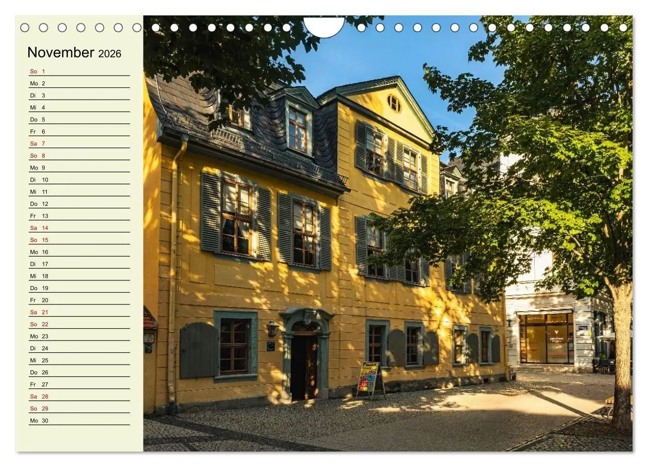 Bild: 9783516715811 | Weimar - Mit Plan durch das Jahr (Wandkalender 2026 DIN A4 quer),...