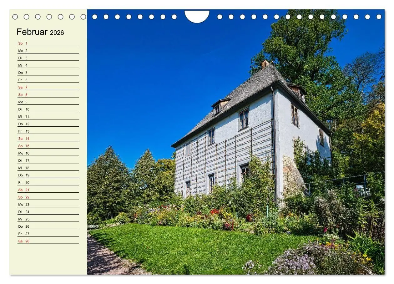 Bild: 9783516715811 | Weimar - Mit Plan durch das Jahr (Wandkalender 2026 DIN A4 quer),...