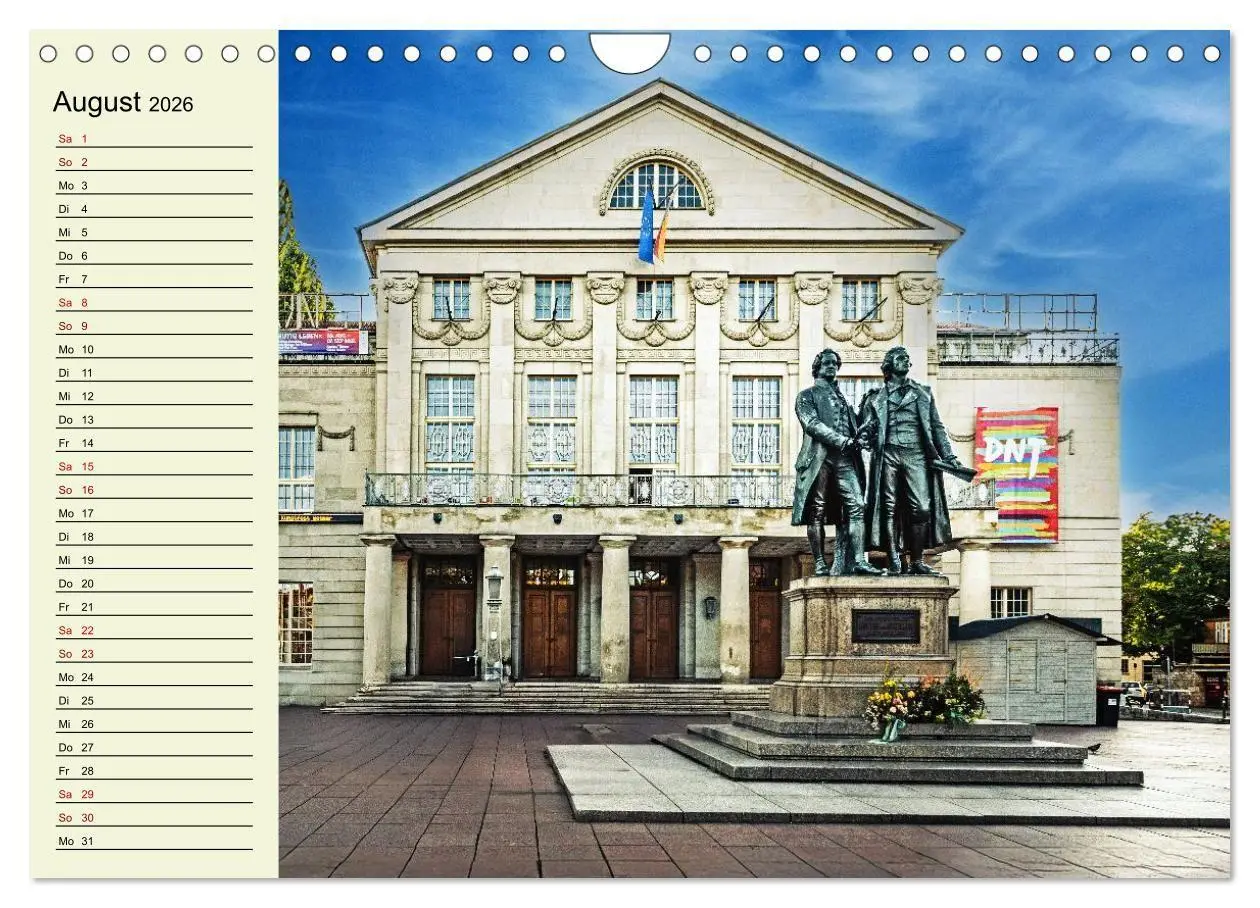 Bild: 9783516715811 | Weimar - Mit Plan durch das Jahr (Wandkalender 2026 DIN A4 quer),...