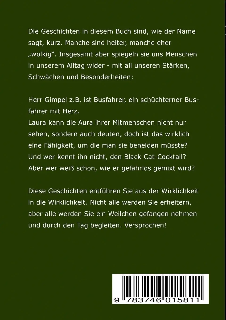 Rückseite: 9783746015811 | Wen(n) der Schein trügt | Kurzgeschichten - heiter bis wolkig | Gezeck