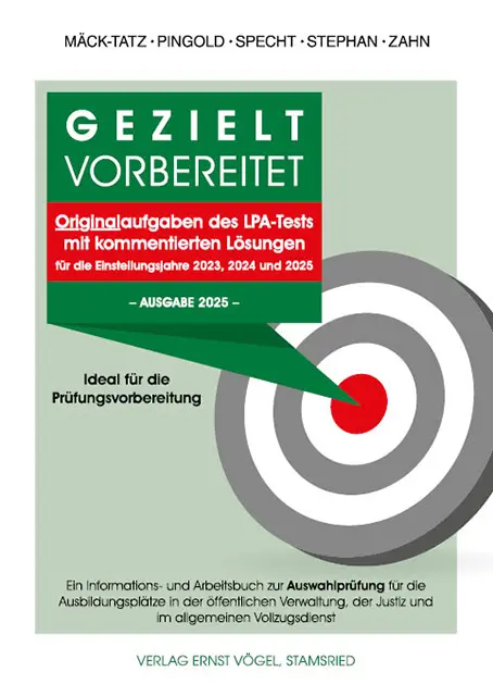 Cover: 9783896505811 | Gezielt vorbereitet Originalaufgaben des LPA-Tests mit...