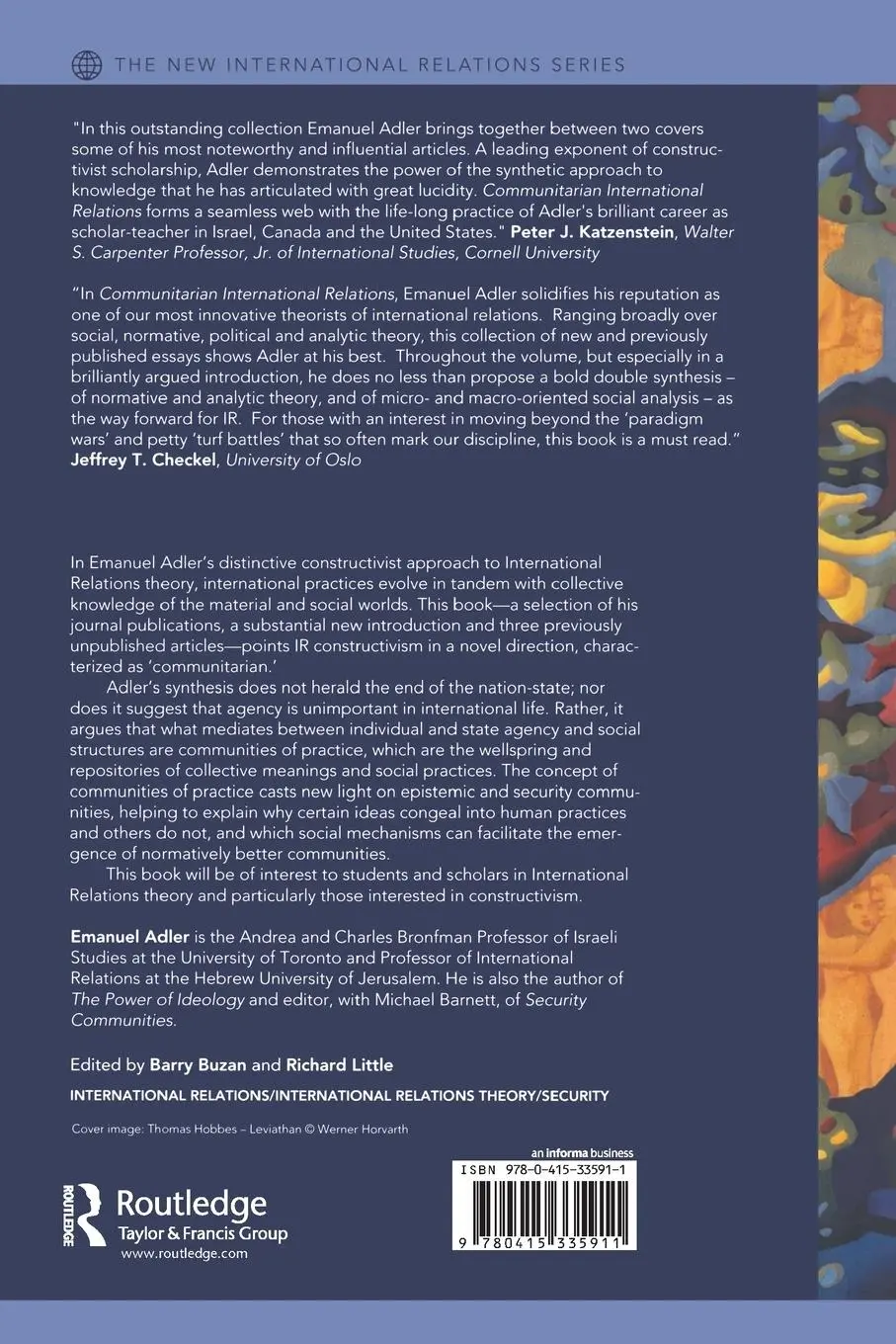 Rückseite: 9780415335911 | Communitarian International Relations | Emanuel Adler | Taschenbuch