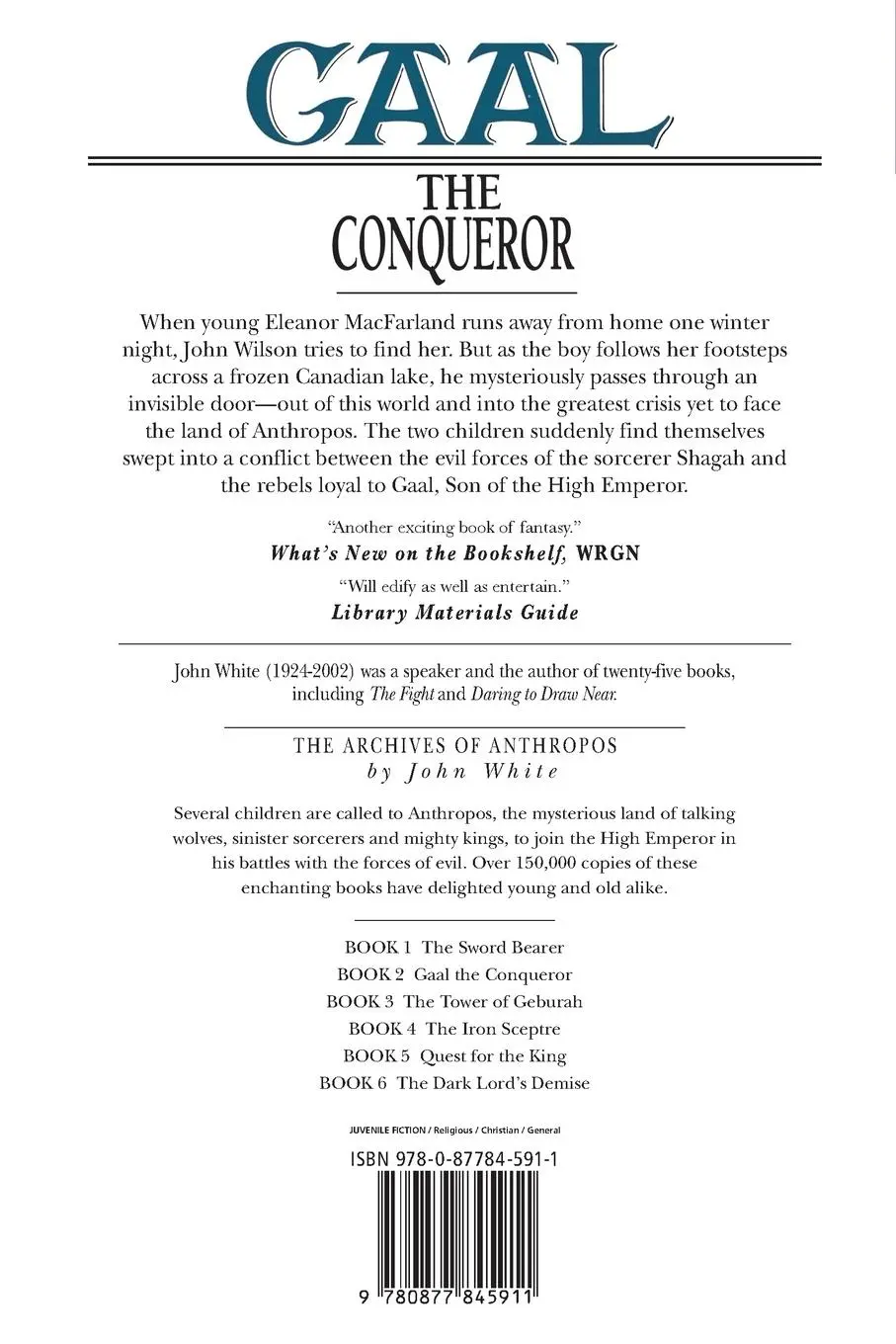Rückseite: 9780877845911 | Gaal the Conqueror | John White | Taschenbuch | Englisch | 1989 | IVP