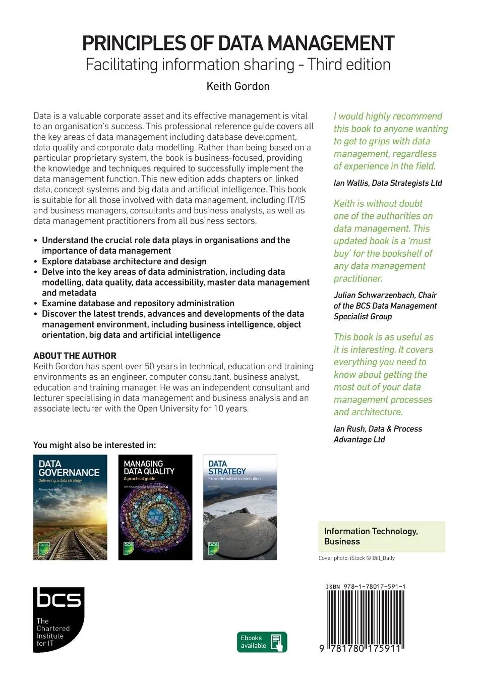 Rückseite: 9781780175911 | Principles of Data Management | Facilitating information sharing
