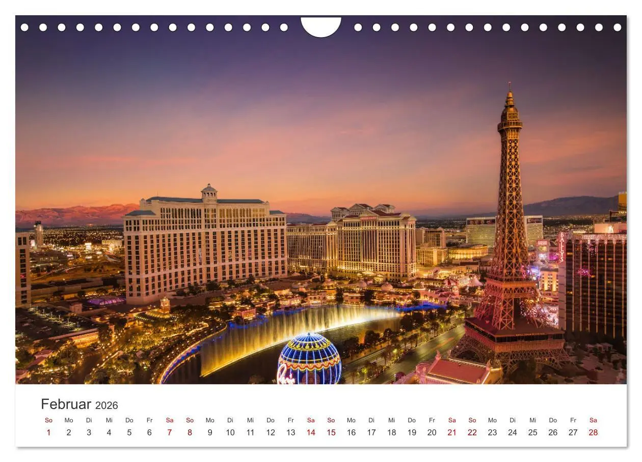 Bild: 9783457615911 | Las Vegas - Spiel, Spaß und Glück (Wandkalender 2026 DIN A4 quer),...