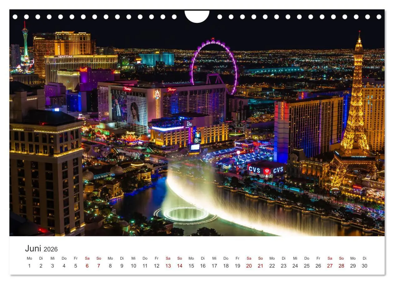Bild: 9783457615911 | Las Vegas - Spiel, Spaß und Glück (Wandkalender 2026 DIN A4 quer),...
