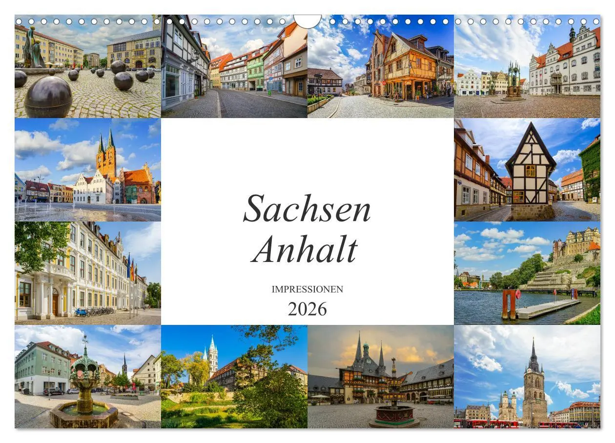 Cover: 9783457785911 | Sachsen Anhalt Impressionen (Wandkalender 2026 DIN A3 quer),...