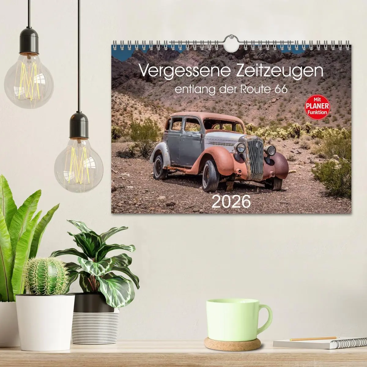 Bild: 9783516015911 | Vergessene Zeitzeugen entlang der Route 66 (Wandkalender 2026 DIN...