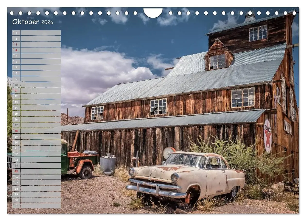 Bild: 9783516015911 | Vergessene Zeitzeugen entlang der Route 66 (Wandkalender 2026 DIN...
