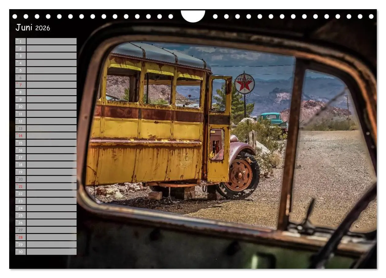 Bild: 9783516015911 | Vergessene Zeitzeugen entlang der Route 66 (Wandkalender 2026 DIN...