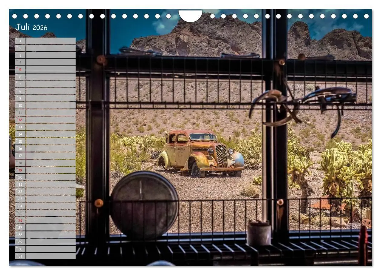 Bild: 9783516015911 | Vergessene Zeitzeugen entlang der Route 66 (Wandkalender 2026 DIN...