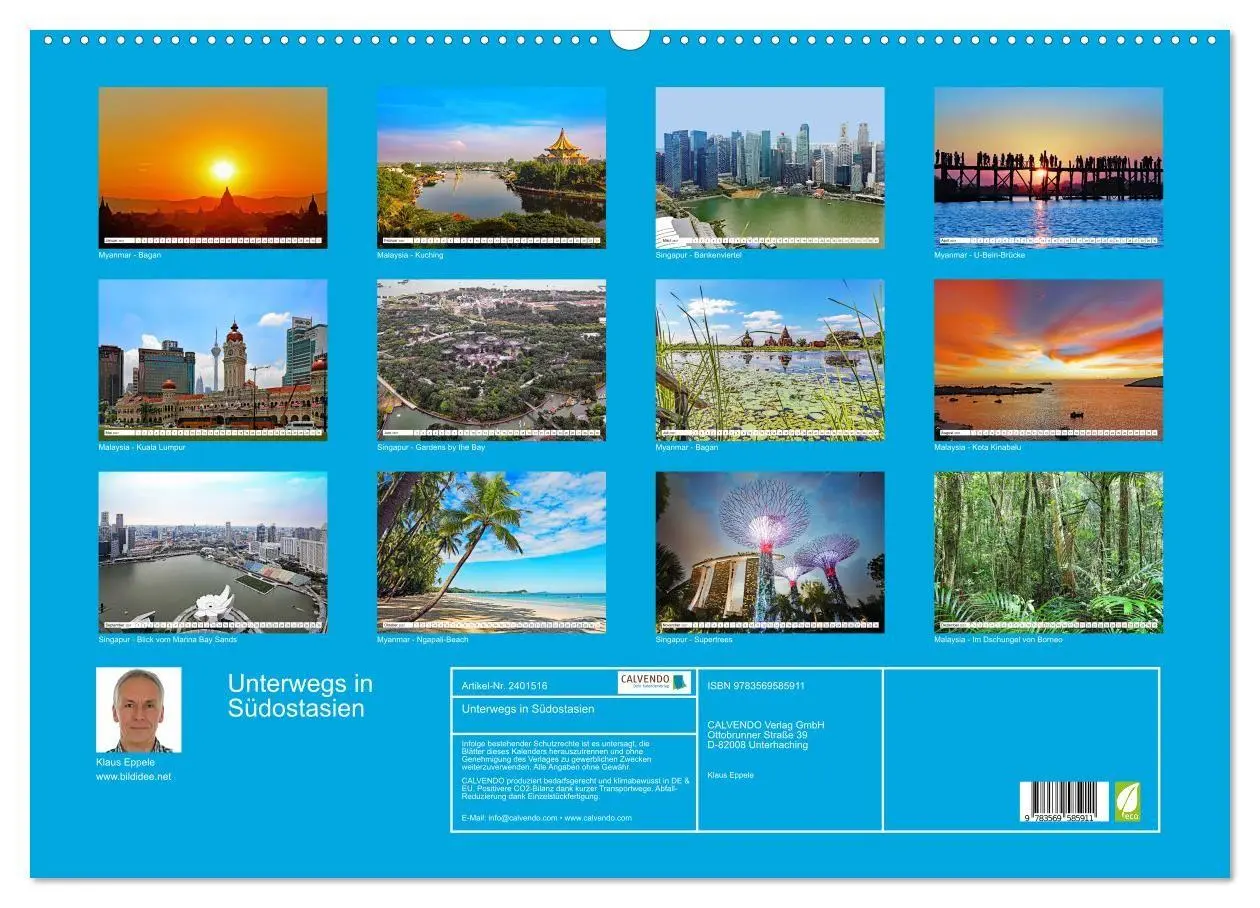 Bild: 9783569585911 | Unterwegs in Südostasien (Wandkalender 2027 DIN A2 quer), CALVENDO...