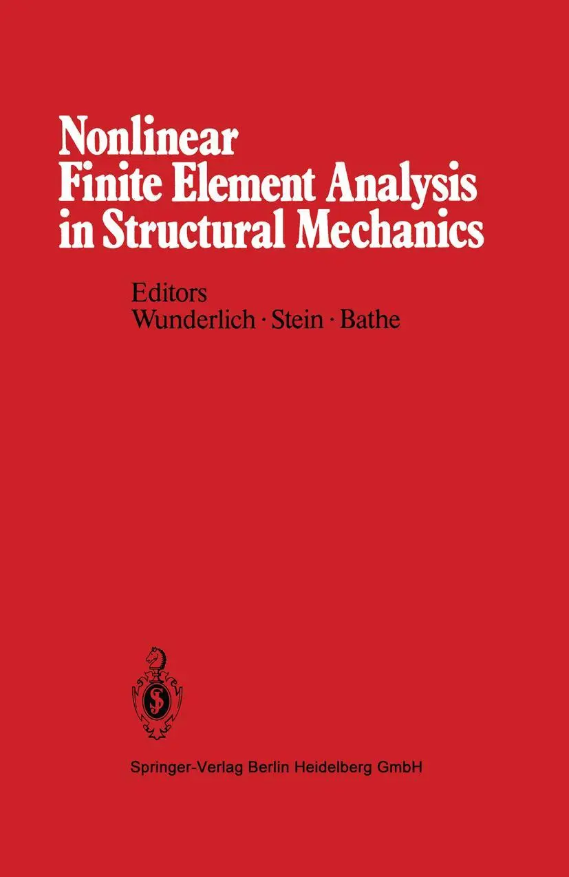 Cover: 9783642815911 | Nonlinear Finite Element Analysis in Structural Mechanics | Buch