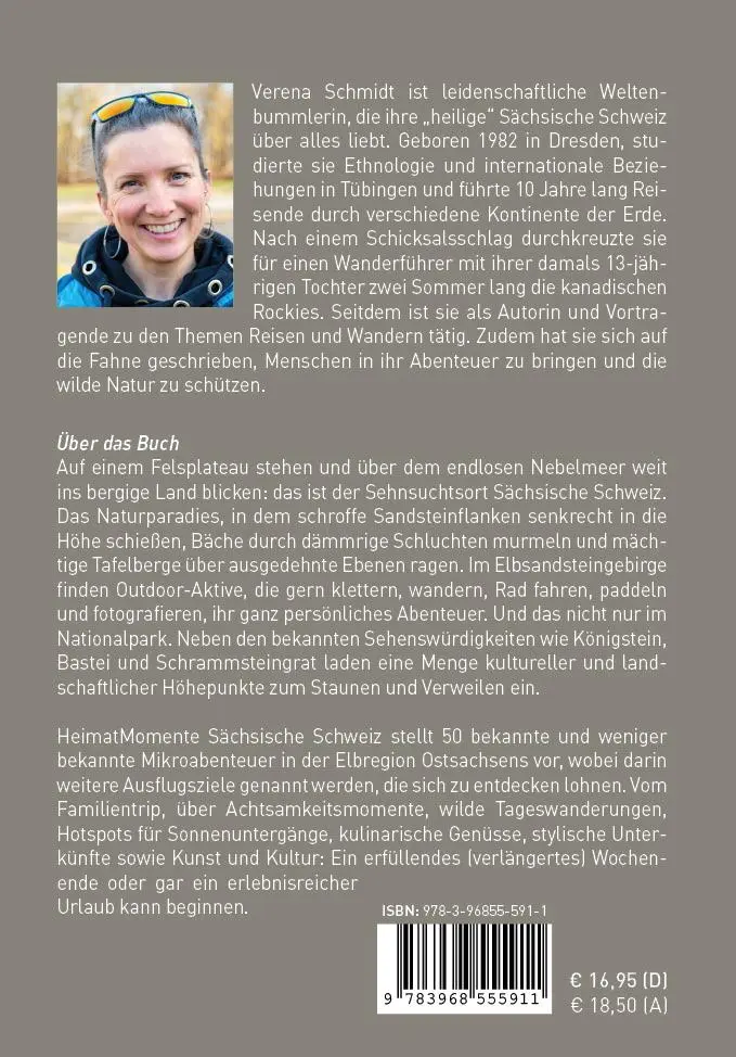 Rückseite: 9783968555911 | Sächsische Schweiz - HeimatMomente | Verena Schmidt | Taschenbuch