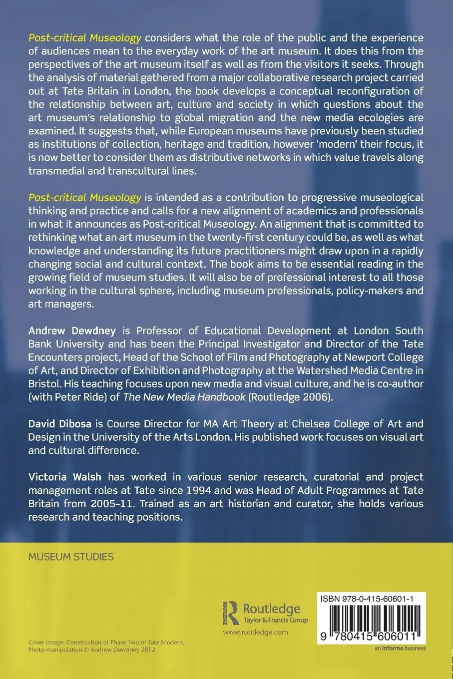 Rückseite: 9780415606011 | Post Critical Museology | Theory and Practice in the Art Museum | Buch