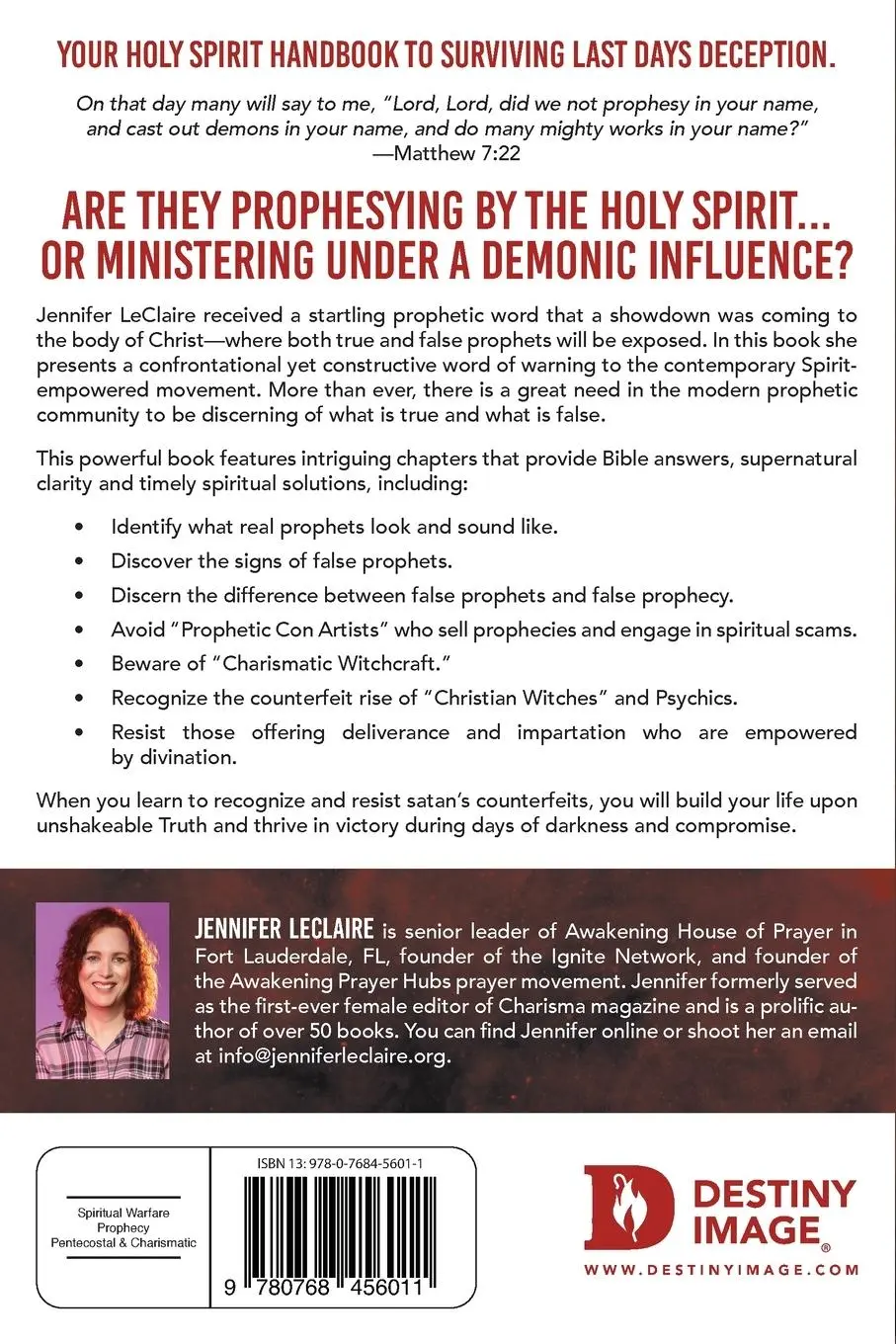Rückseite: 9780768456011 | Discerning Prophetic Witchcraft | Jennifer Leclaire | Taschenbuch