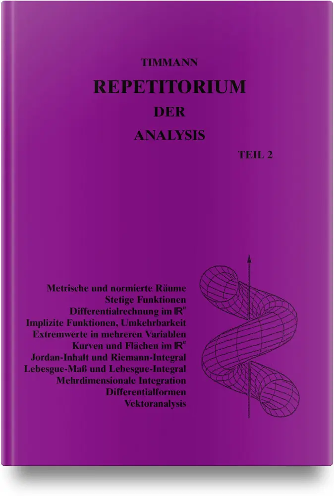 Cover: 9783446476011 | Repetitorium der Analysis, Teil 2 | Steffen Timmann | Buch | 336 S.