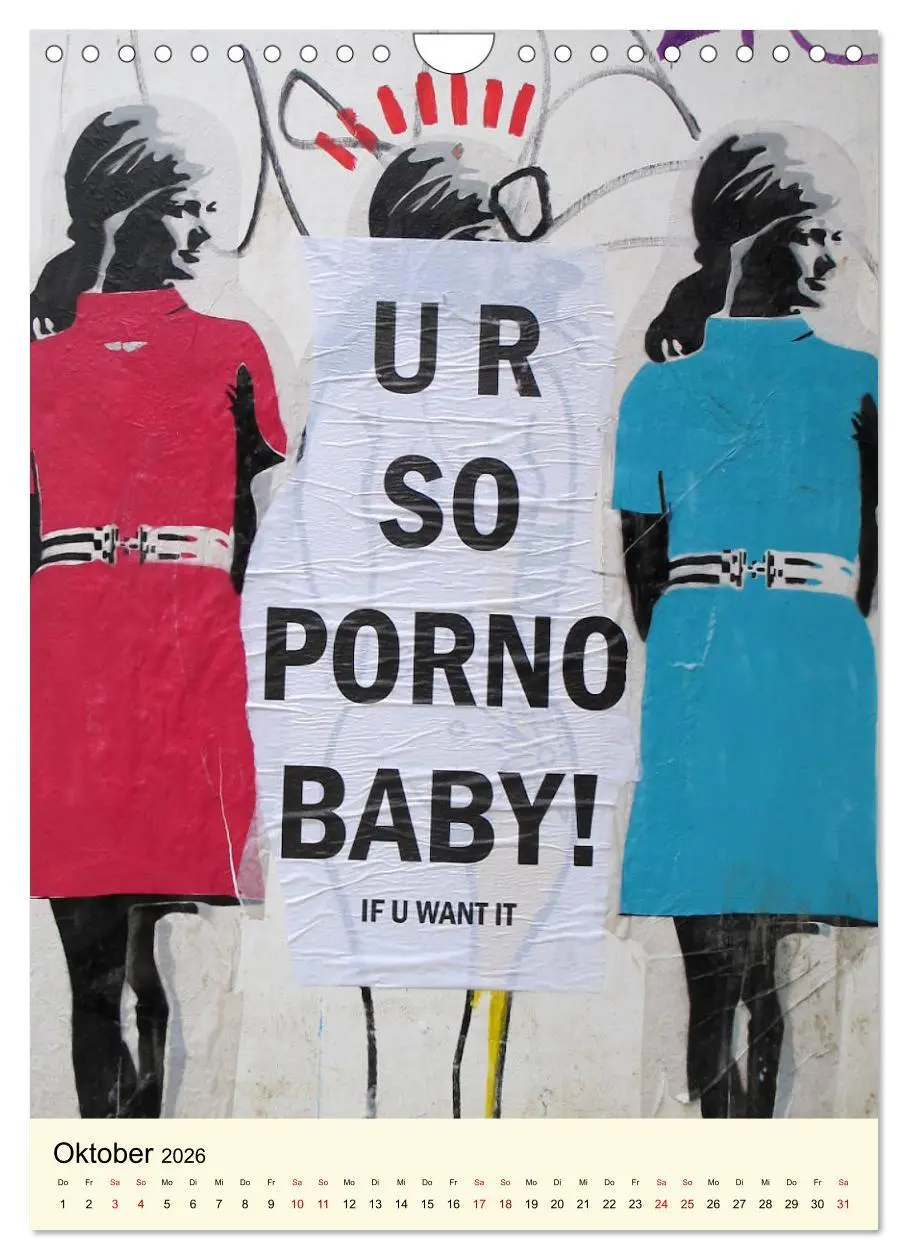 Bild: 9783516386011 | StreetArt London (Wandkalender 2026 DIN A4 hoch), CALVENDO...