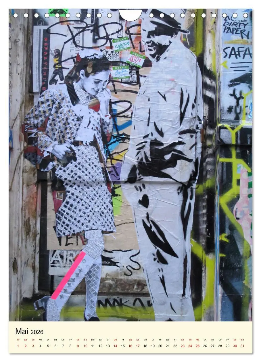 Bild: 9783516386011 | StreetArt London (Wandkalender 2026 DIN A4 hoch), CALVENDO...