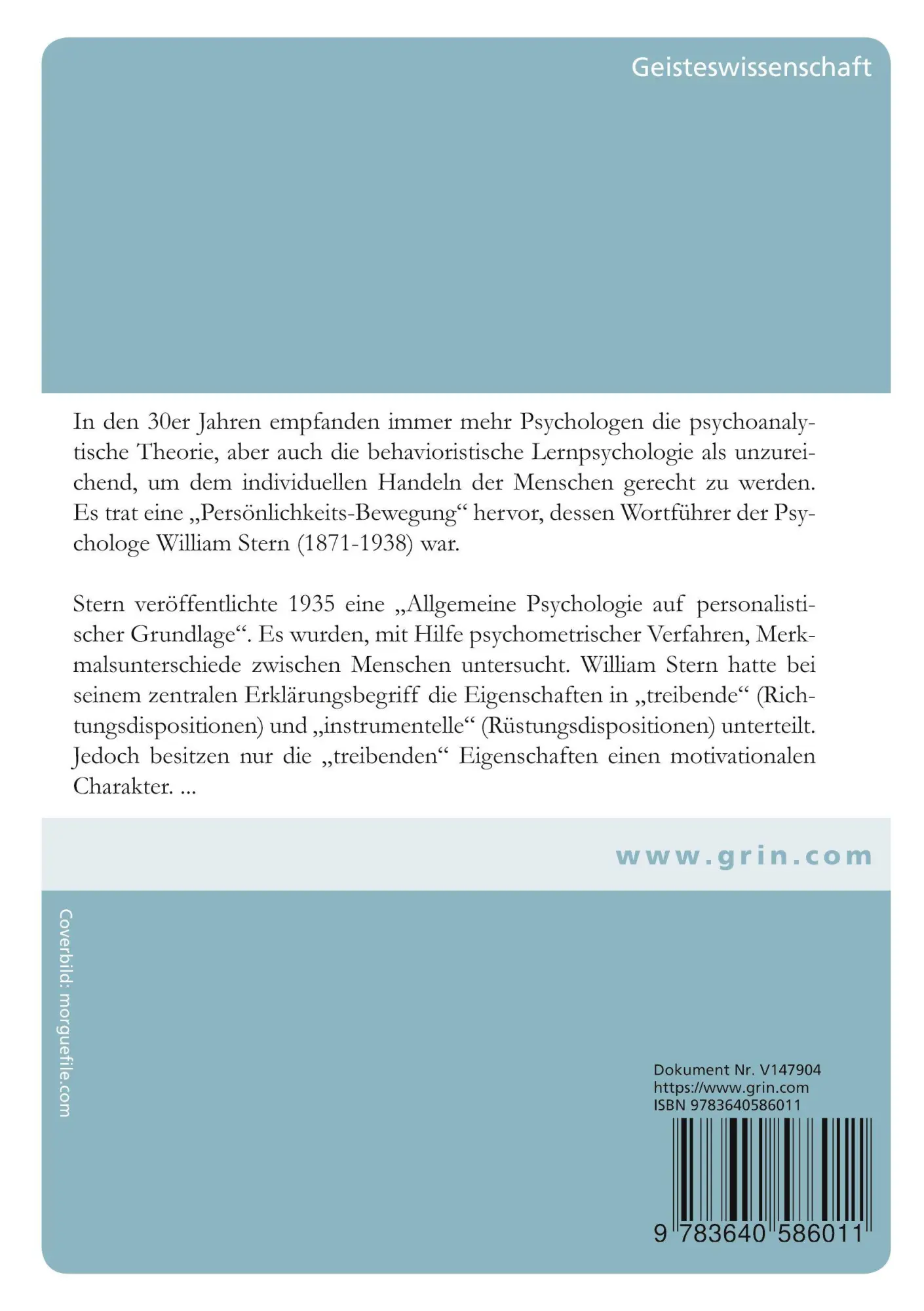 Rückseite: 9783640586011 | Mitarbeitermotivation. Die Bedürfnispyramide nach Abraham H. Maslow