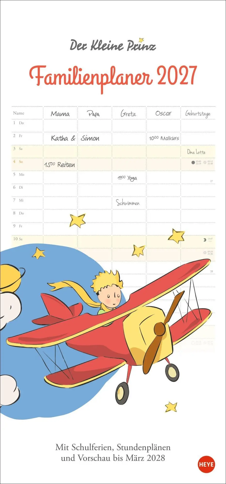 Cover: 9783756416011 | Der Kleine Prinz Familienplaner 2027 | Heye | Kalender | Spiralbindung