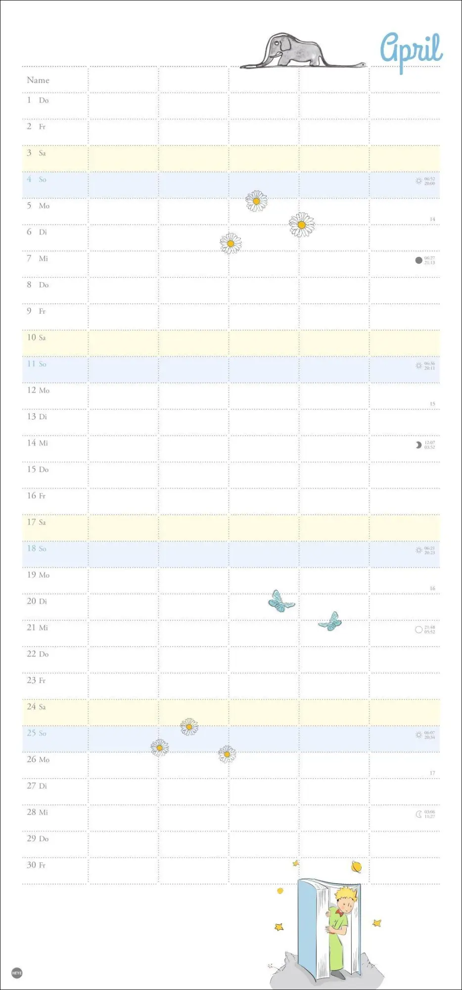 Bild: 9783756416011 | Der Kleine Prinz Familienplaner 2027 | Heye | Kalender | Spiralbindung