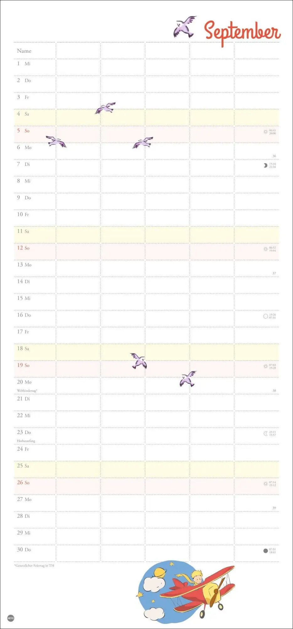 Bild: 9783756416011 | Der Kleine Prinz Familienplaner 2027 | Heye | Kalender | Spiralbindung