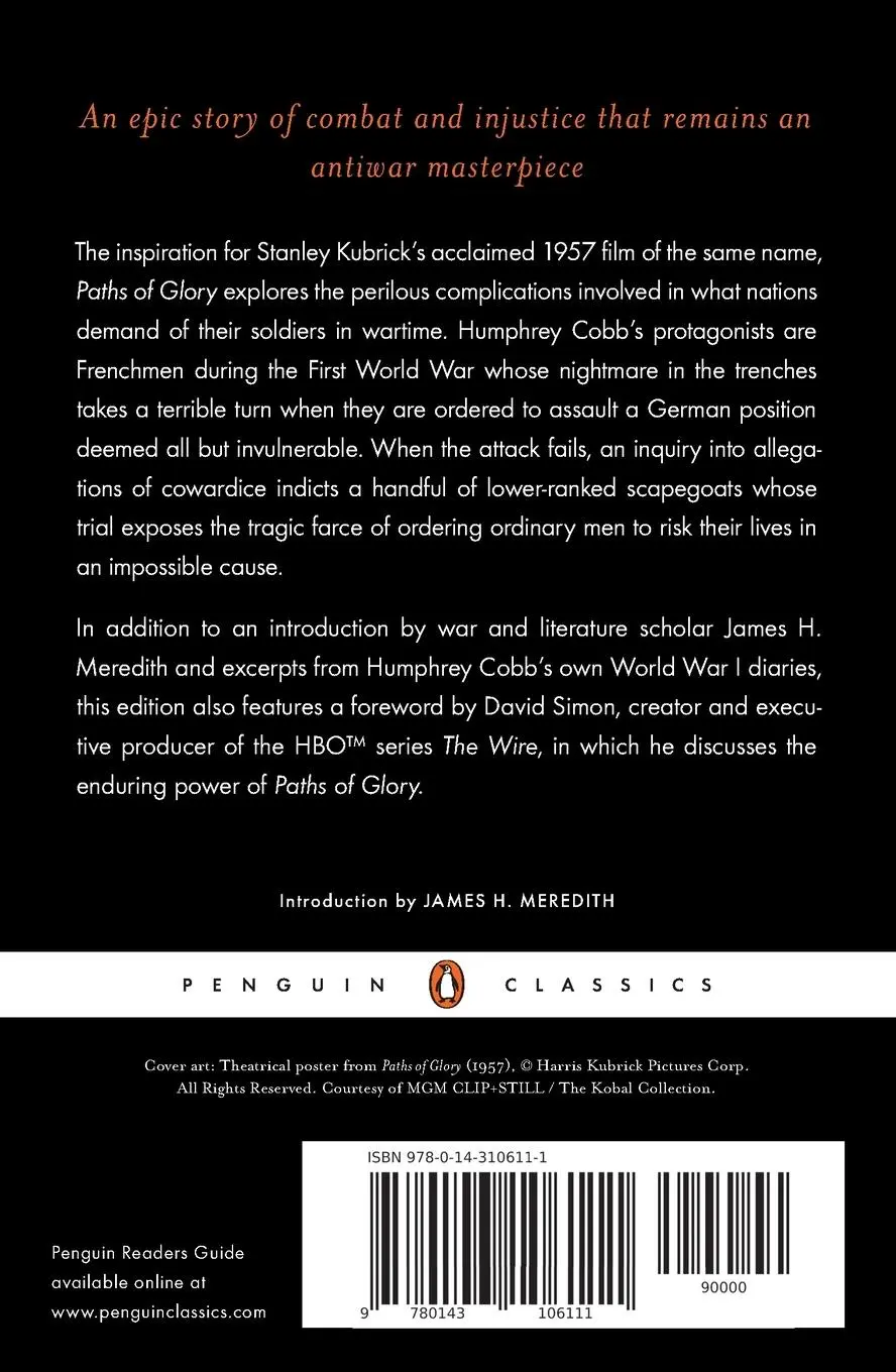 Rückseite: 9780143106111 | Paths of Glory | Humphrey Cobb | Taschenbuch | Englisch | 2010