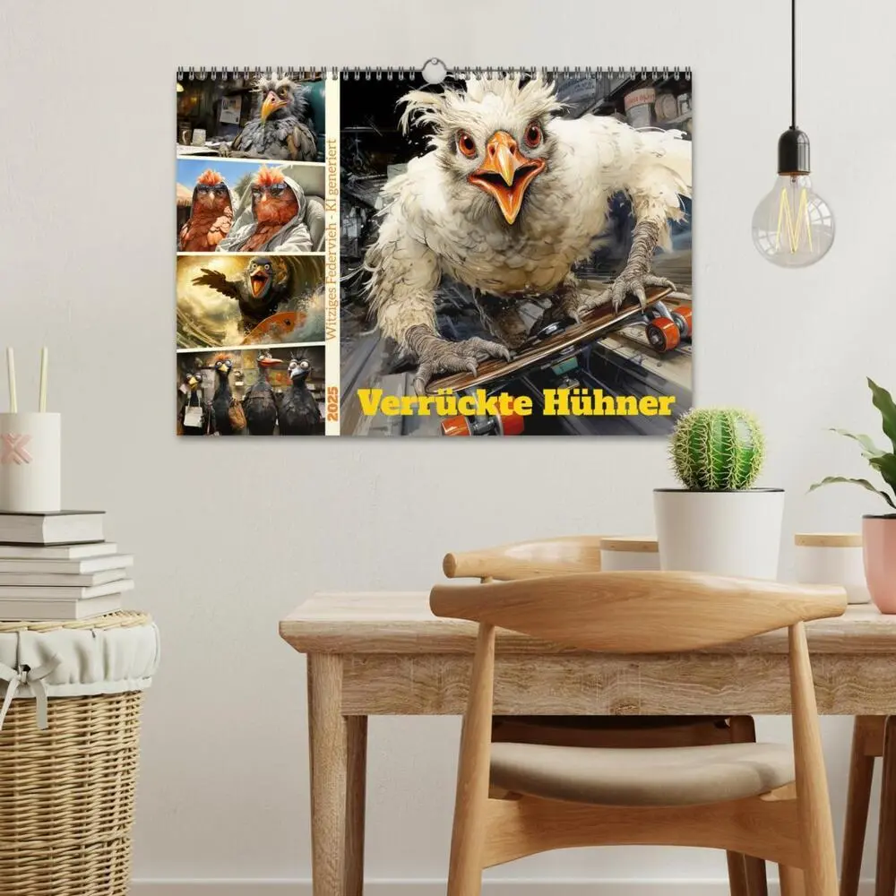 Bild: 9783383866111 | Verrückte Hühner (Wandkalender 2025 DIN A3 quer), CALVENDO...