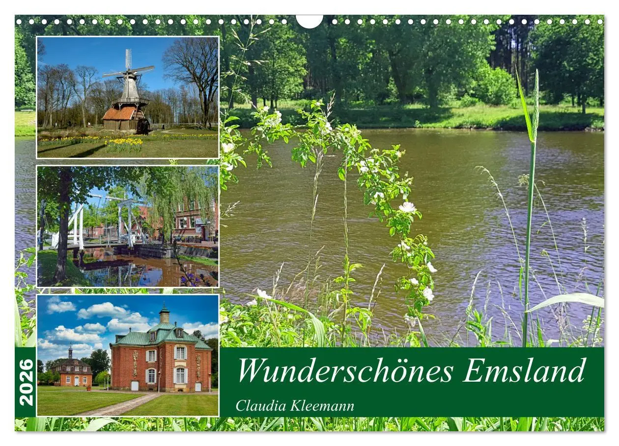 Cover: 9783457736111 | Wunderschönes Emsland (Wandkalender 2026 DIN A3 quer), CALVENDO...