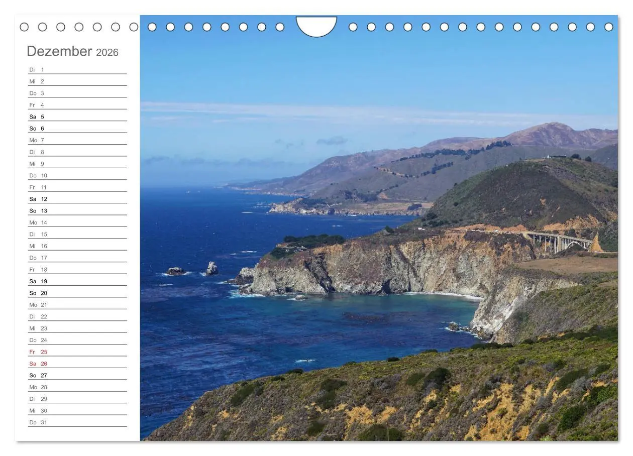 Bild: 9783457806111 | Kalifornien - wunderschöne Westküste (Wandkalender 2026 DIN A4...