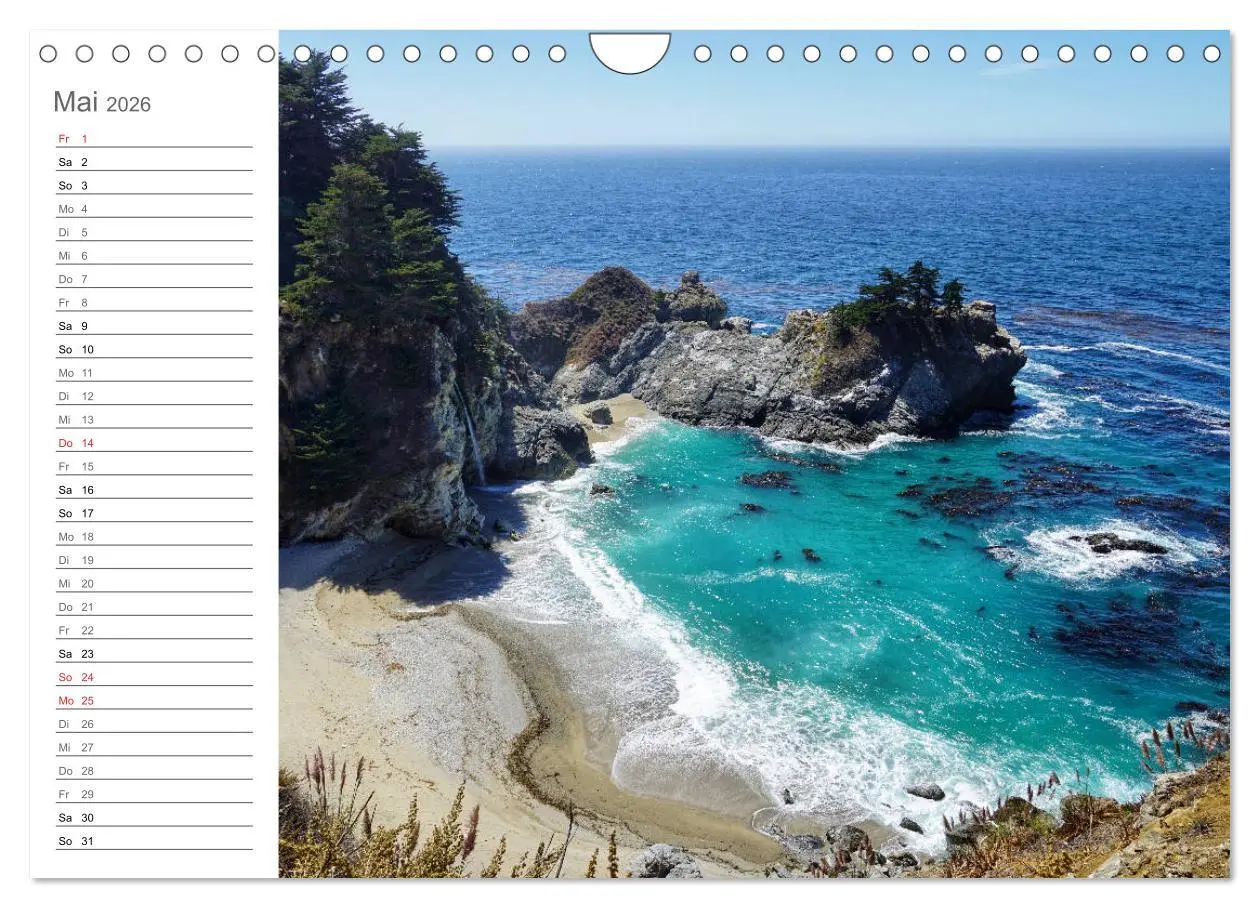 Bild: 9783457806111 | Kalifornien - wunderschöne Westküste (Wandkalender 2026 DIN A4...