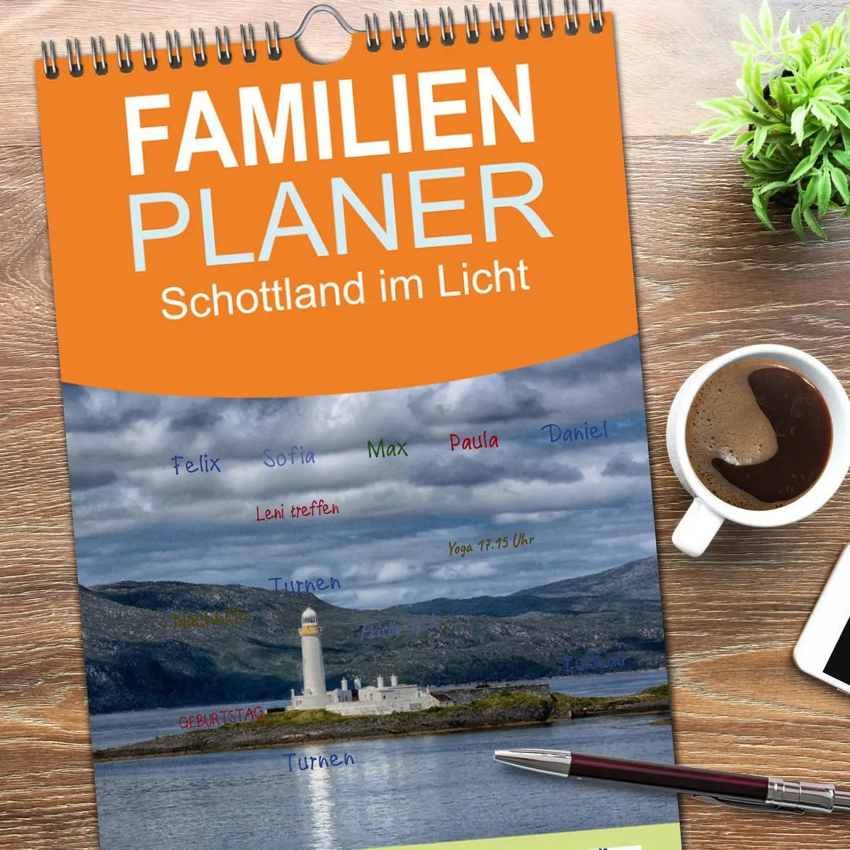 Bild: 9783516516111 | Familienplaner 2026 - Schottland im Licht mit 5 Spalten...
