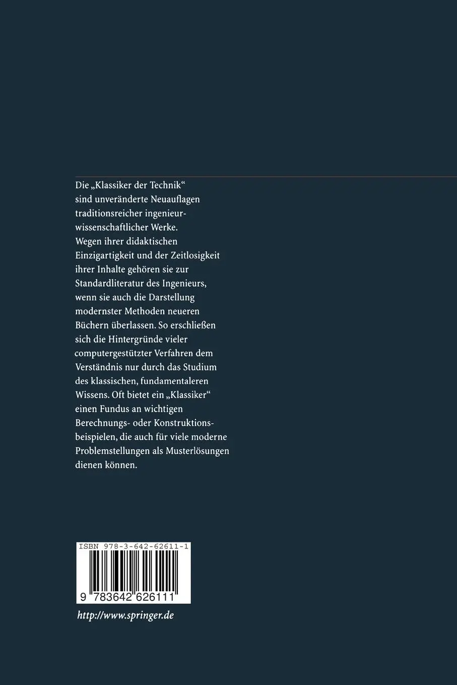 Rückseite: 9783642626111 | Planung und Bau verfahrenstechnischer Anlagen | Gerhard Bernecker