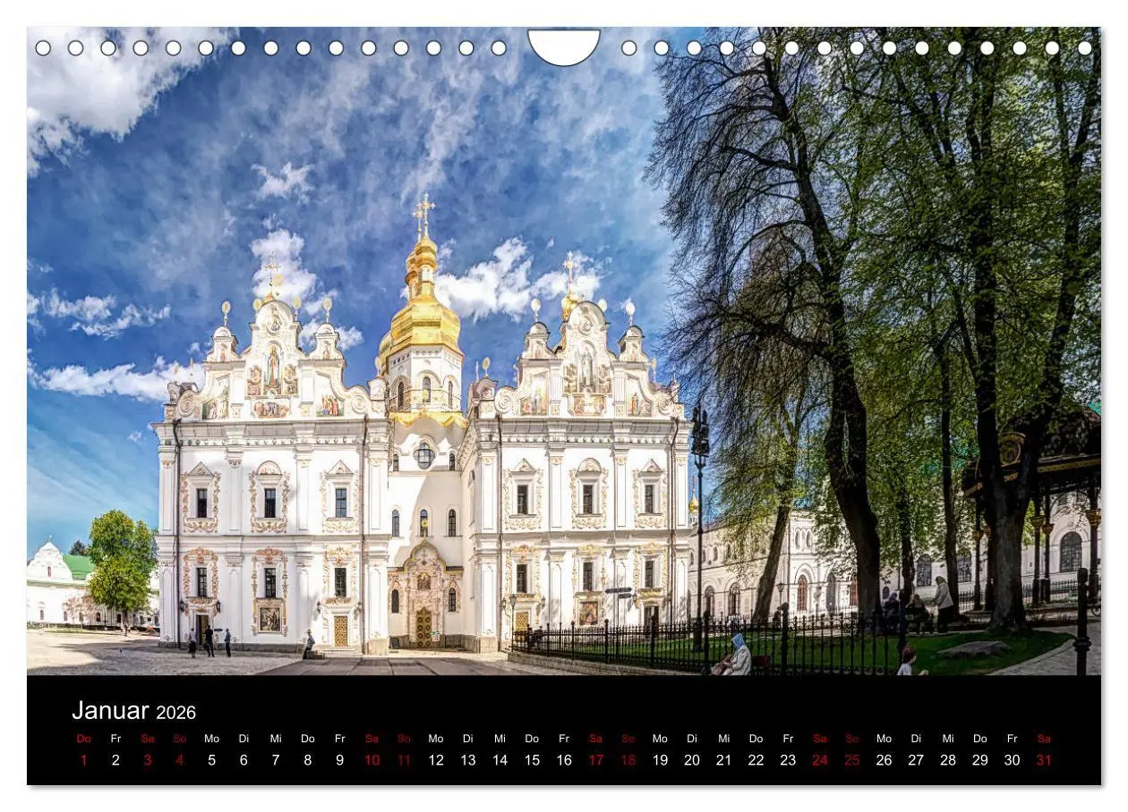 Bild: 9783457896211 | Unterwegs in Kiew (Wandkalender 2026 DIN A4 quer), CALVENDO...