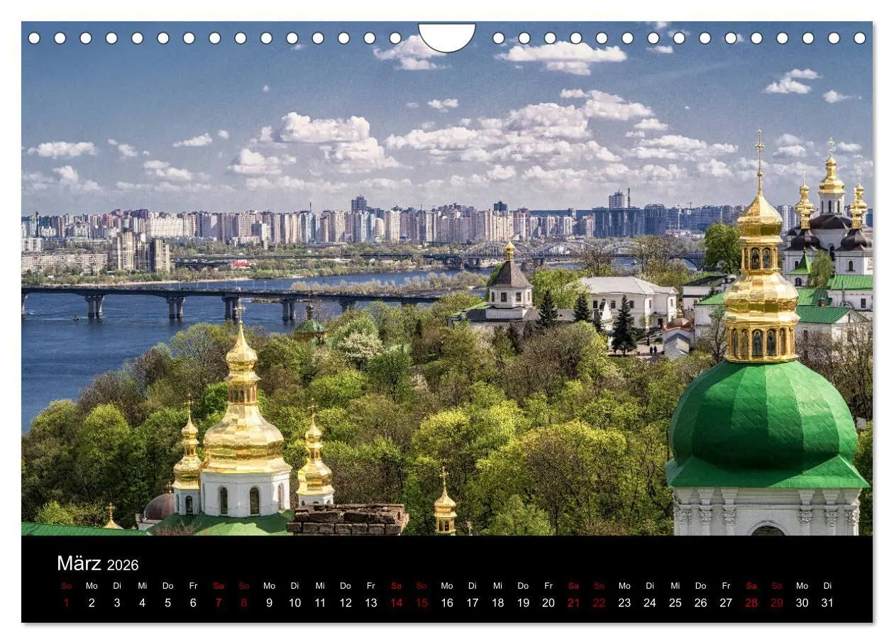 Bild: 9783457896211 | Unterwegs in Kiew (Wandkalender 2026 DIN A4 quer), CALVENDO...