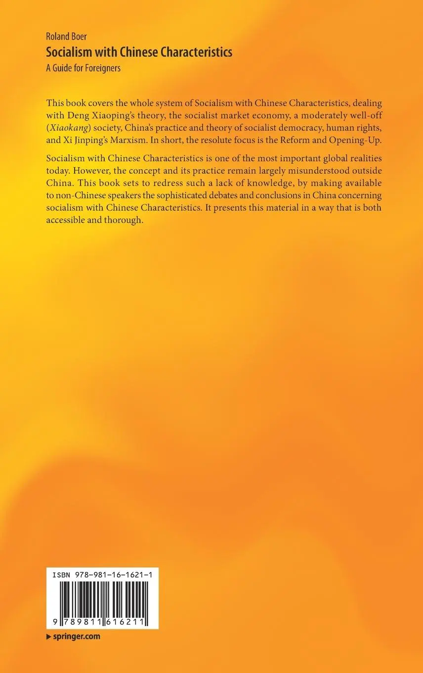 Rückseite: 9789811616211 | Socialism with Chinese Characteristics | A Guide for Foreigners | Boer