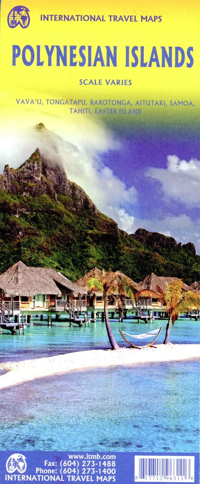 Cover: 9781771296311 | Polynesian Islands | ITM Travel Reference Map | (Land-)Karte | 2024