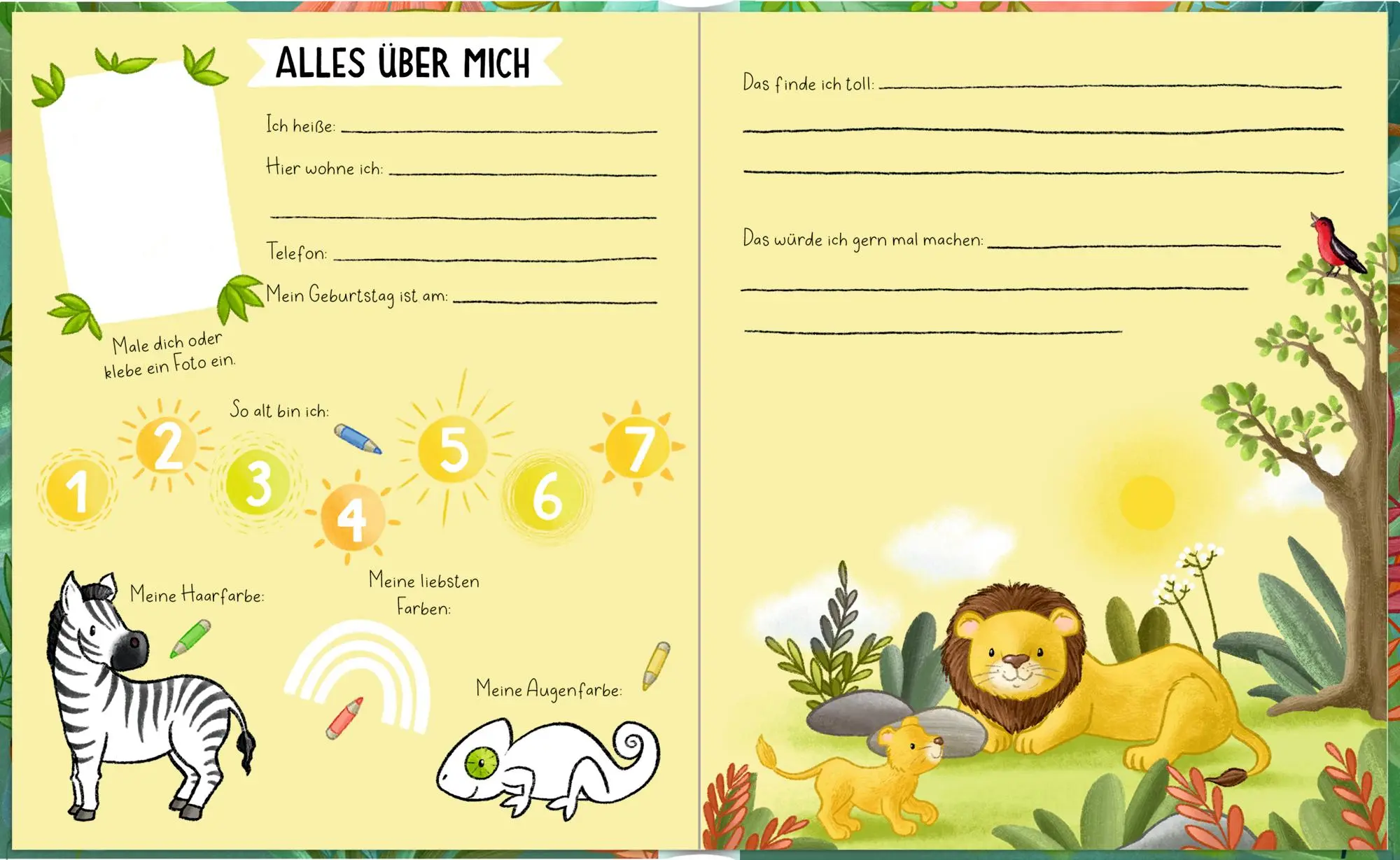 Bild: 4050003956411 | Freundebuch - Alle meine Freunde. Wilde Tiere | Wilde Tiere | Staar