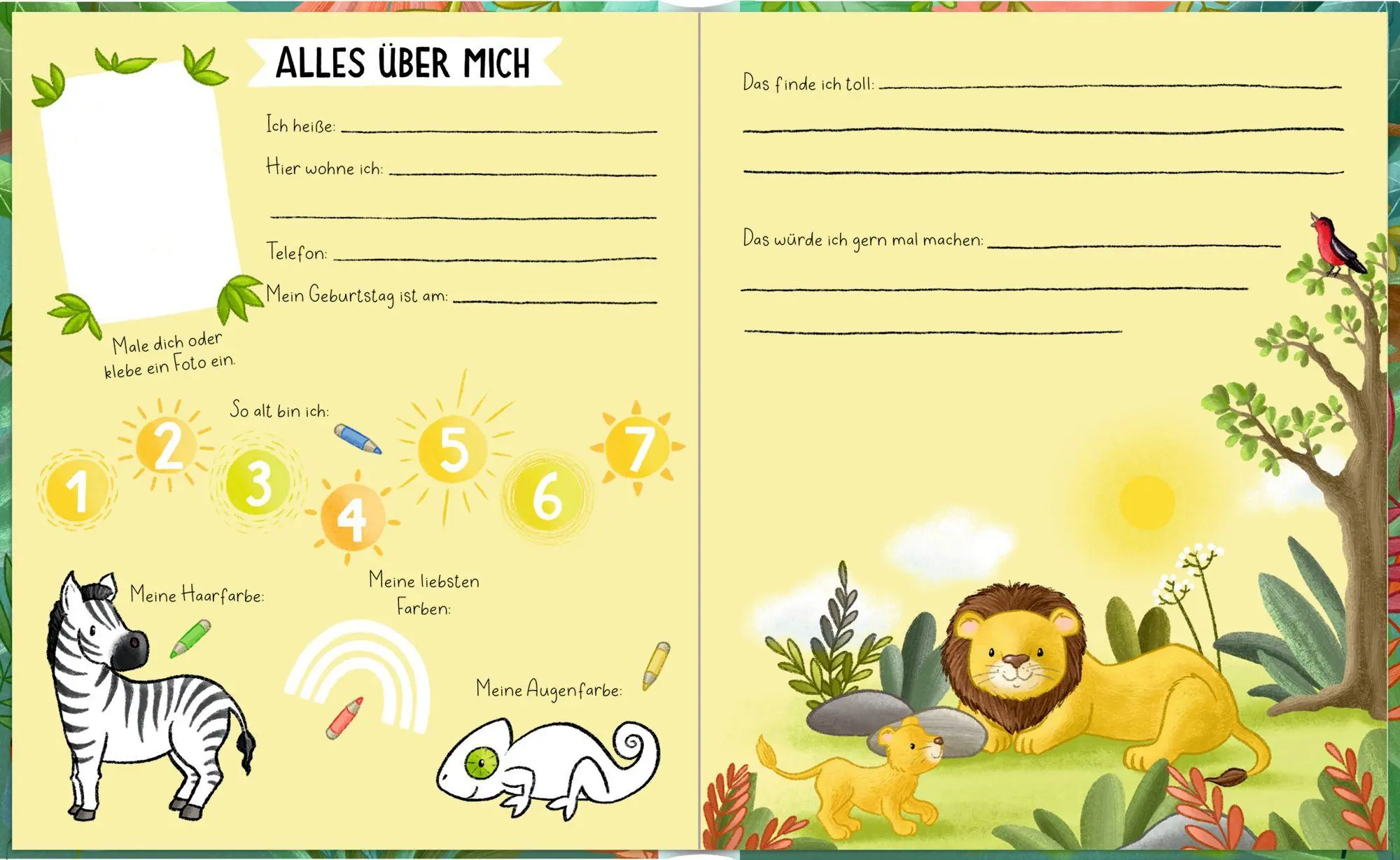 Bild: 4050003956411 | Freundebuch - Alle meine Freunde. Wilde Tiere | Wilde Tiere | Staar