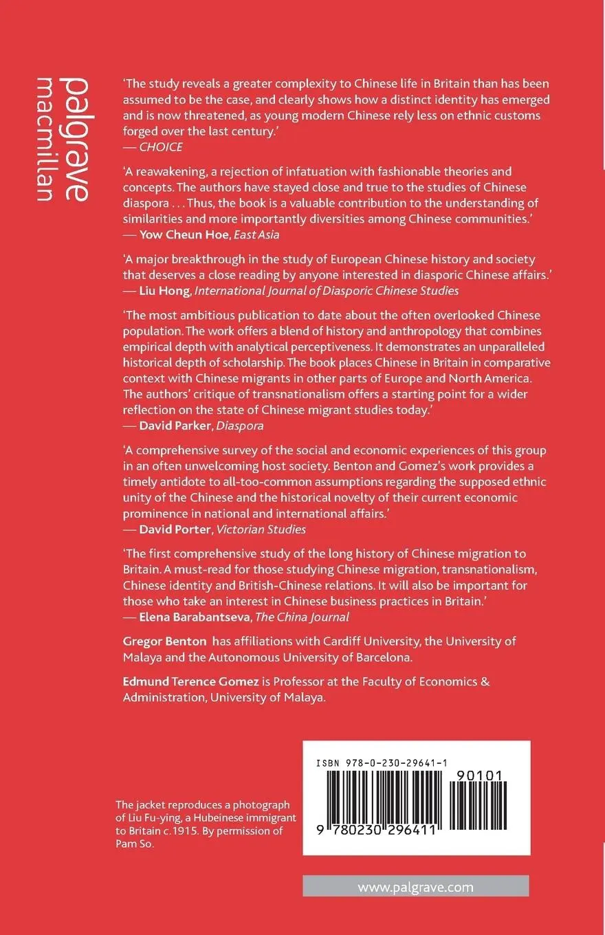 Rückseite: 9780230296411 | The Chinese in Britain, 1800-Present | G. Benton (u. a.) | Taschenbuch