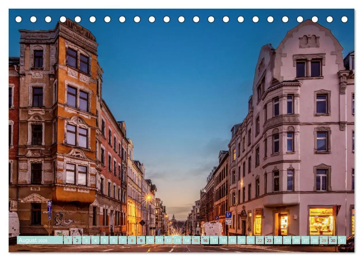 Bild: 9783457326411 | Chemnitz zur blauen Stunde (Tischkalender 2026 DIN A5 quer),...